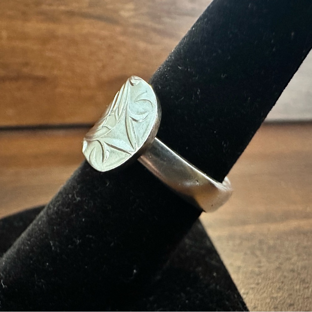 Silver Plated Spoon Ring - Picture 4 of 14